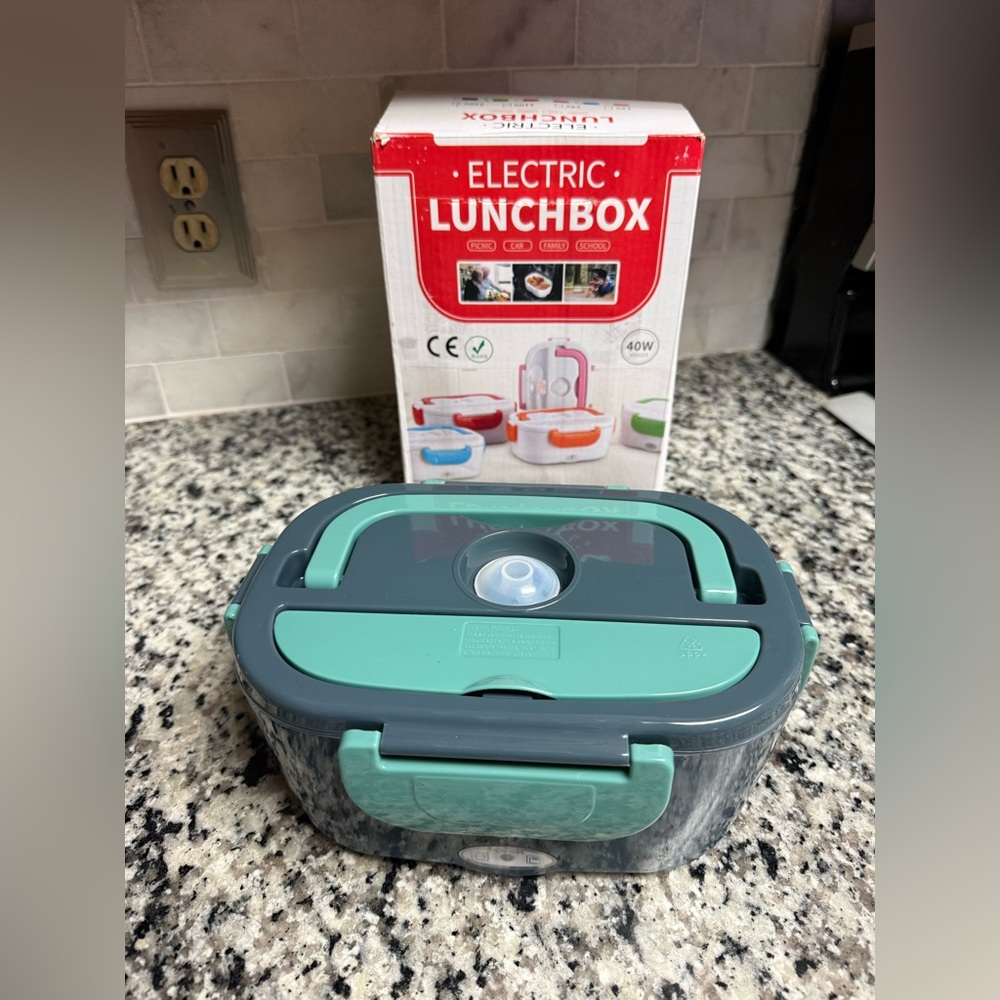Electric Lunchbox - Teal & Dark Gray Portable Food Heater